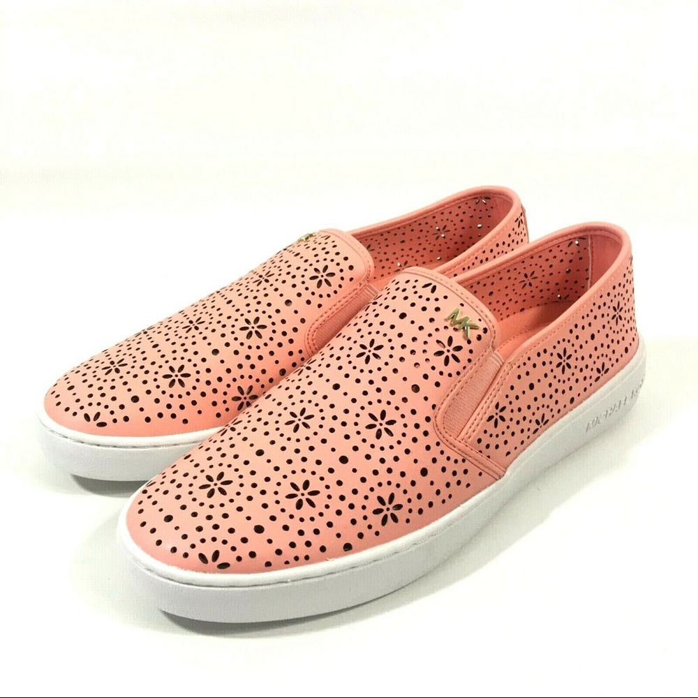 MICHAEL Michael Kors Pink Perforated Slip-On Sneakers